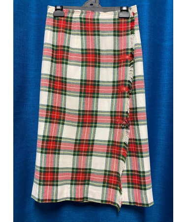 Red, Green & White Check Kilt ADULT HIRE
